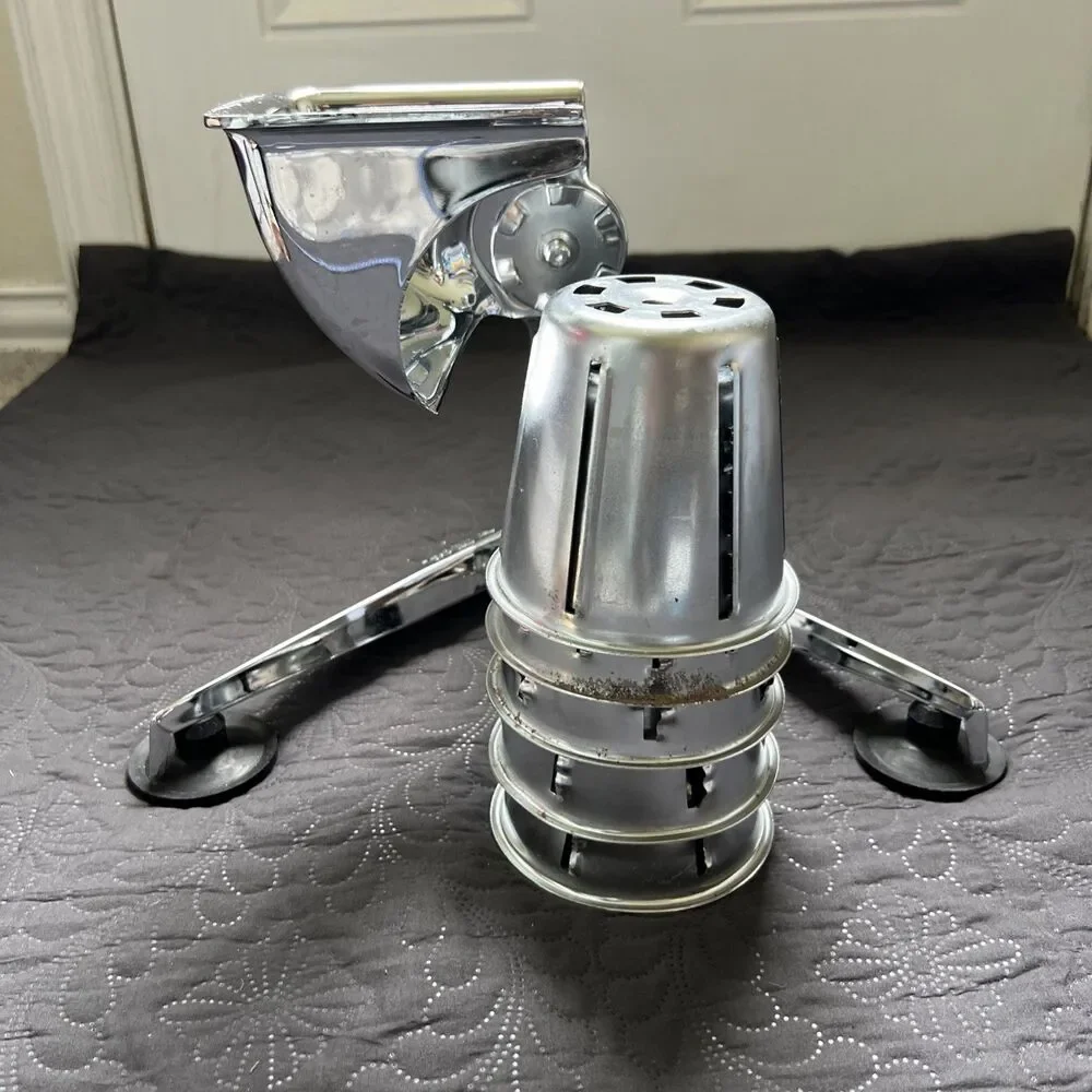 Vintage SALADMASTER Five Star Food Processor Slicer w/5 Cutting Cones Food Prep